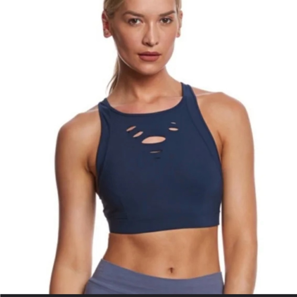 ALO YOGA Ripped Warrior Sports bra SZ S